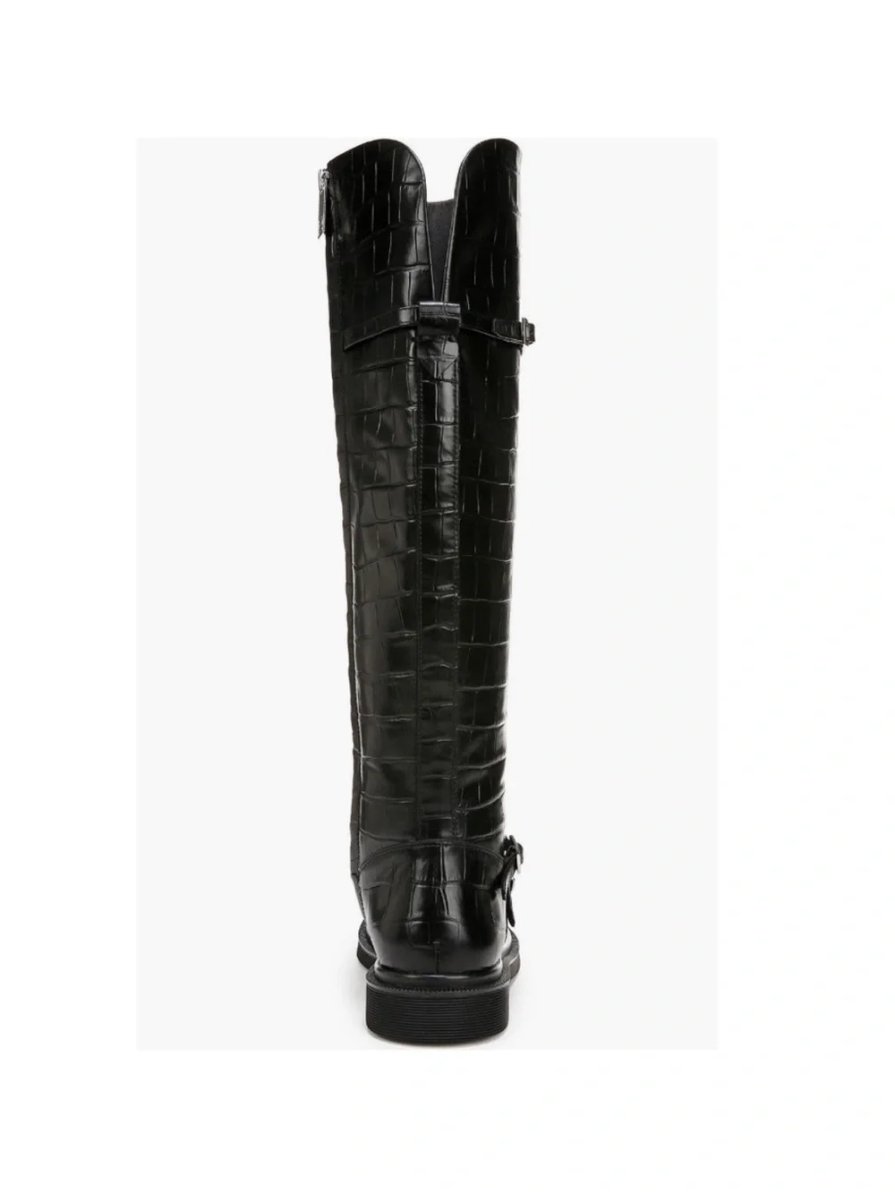 SARTO By Franco Sarto Ainsley Knee High Boot Black Croc Print Women’s Size 5.5